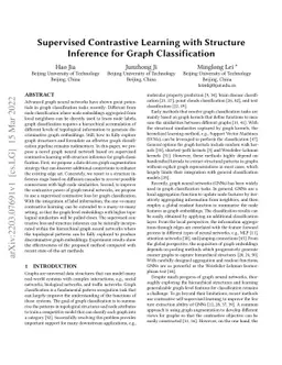 Supervised Contrastive Learning with Structure Inference for Graph
  Classification