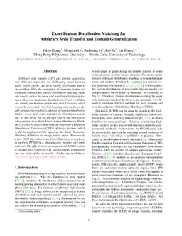 Exact Feature Distribution Matching for Arbitrary Style Transfer and
  Domain Generalization