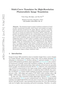 Multi-Curve Translator for High-Resolution Photorealistic Image
  Translation