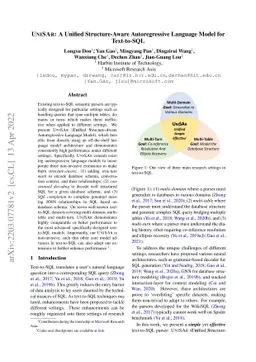 UniSAr: A Unified Structure-Aware Autoregressive Language Model for
  Text-to-SQL