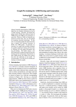 Graph Pre-training for AMR Parsing and Generation