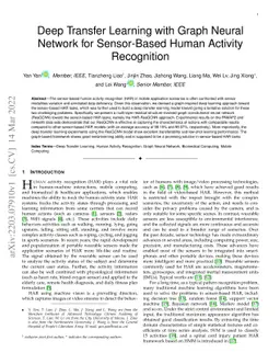 Deep Transfer Learning with Graph Neural Network for Sensor-Based Human
  Activity Recognition