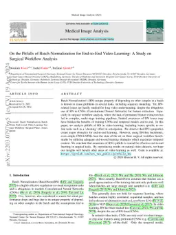 On the Pitfalls of Batch Normalization for End-to-End Video Learning: A
  Study on Surgical Workflow Analysis