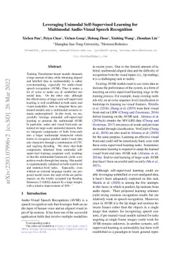 Leveraging Unimodal Self-Supervised Learning for Multimodal Audio-Visual
  Speech Recognition
