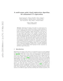 A multi-organ point cloud registration algorithm for abdominal CT
  registration