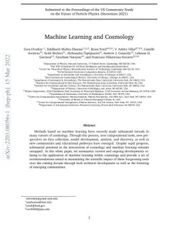 Machine Learning and Cosmology