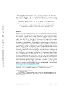 Seeking Commonness and Inconsistencies: A Jointly Smoothed Approach to
  Multi-view Subspace Clustering