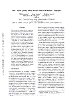 Does Corpus Quality Really Matter for Low-Resource Languages?