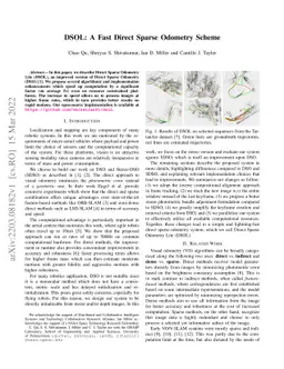 DSOL: A Fast Direct Sparse Odometry Scheme