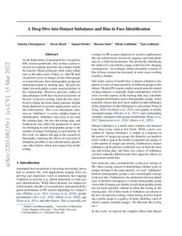 A Deep Dive into Dataset Imbalance and Bias in Face Identification
