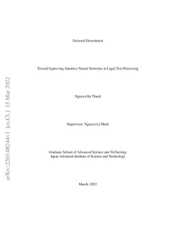 Toward Improving Attentive Neural Networks in Legal Text Processing