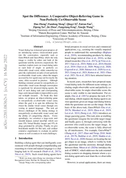 Spot the Difference: A Cooperative Object-Referring Game in
  Non-Perfectly Co-Observable Scene