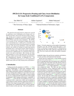 PPCD-GAN: Progressive Pruning and Class-Aware Distillation for
  Large-Scale Conditional GANs Compression