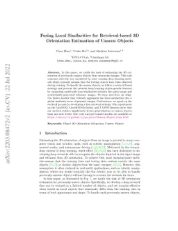 Fusing Local Similarities for Retrieval-based 3D Orientation Estimation
  of Unseen Objects