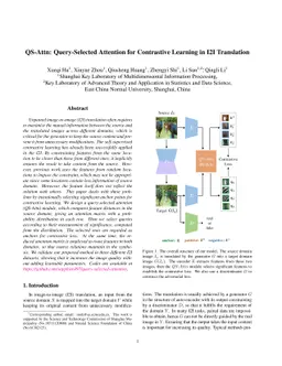 QS-Attn: Query-Selected Attention for Contrastive Learning in I2I
  Translation