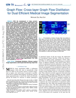 Graph Flow: Cross-layer Graph Flow Distillation for Dual Efficient
  Medical Image Segmentation