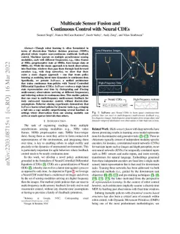 Multiscale Sensor Fusion and Continuous Control with Neural CDEs