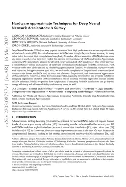 Hardware Approximate Techniques for Deep Neural Network Accelerators: A
  Survey