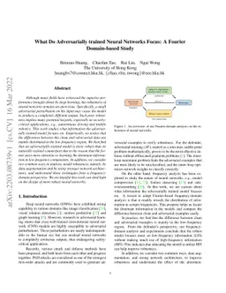 What Do Adversarially trained Neural Networks Focus: A Fourier
  Domain-based Study