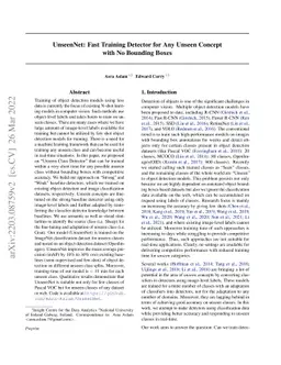 UnseenNet: Fast Training Detector for Any Unseen Concept