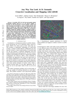 Any Way You Look At It: Semantic Crossview Localization and Mapping with
  LiDAR