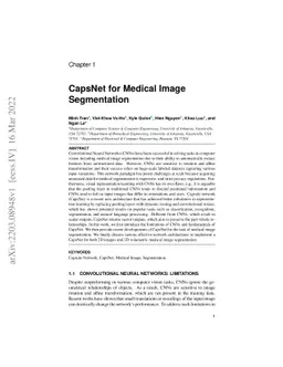 CapsNet for Medical Image Segmentation