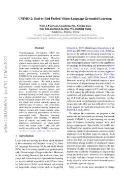 UNIMO-2: End-to-End Unified Vision-Language Grounded Learning