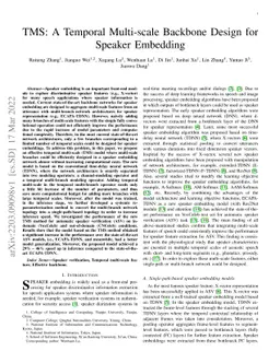 TMS: A Temporal Multi-scale Backbone Design for Speaker Embedding
