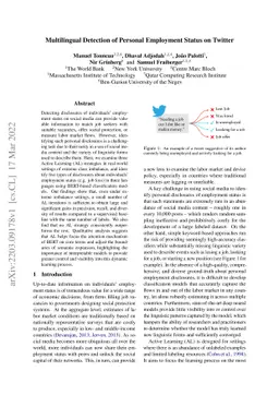 Multilingual Detection of Personal Employment Status on Twitter