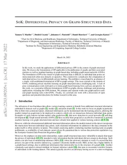 SoK: Differential Privacy on Graph-Structured Data