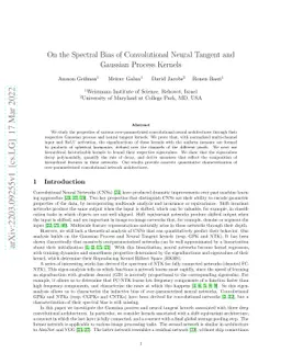 On the Spectral Bias of Convolutional Neural Tangent and Gaussian
  Process Kernels
