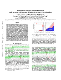 Confidence Calibration for Intent Detection via Hyperspherical Space and
  Rebalanced Accuracy-Uncertainty Loss