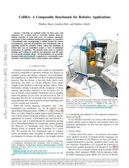 CoBRA: A Composable Benchmark for Robotics Applications