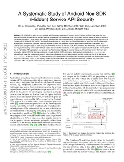 A Systematic Study of Android Non-SDK (Hidden) Service API Security