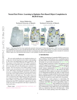 Neural Part Priors: Learning to Optimize Part-Based Object Completion in
  RGB-D Scans