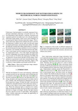 Medium Transmission Map Matters for Learning to Restore Real-World
  Underwater Images