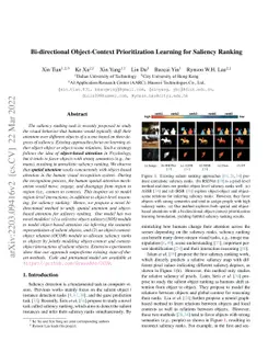 Bi-directional Object-context Prioritization Learning for Saliency
  Ranking
