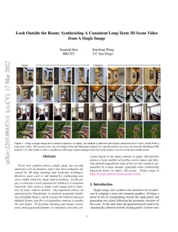 Look Outside the Room: Synthesizing A Consistent Long-Term 3D Scene
  Video from A Single Image
