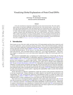 Visualizing Global Explanations of Point Cloud DNNs