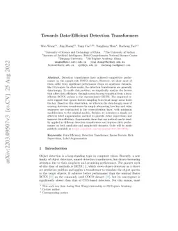 Towards Data-Efficient Detection Transformers