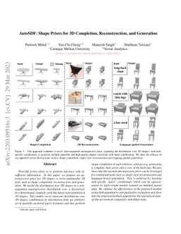 AutoSDF: Shape Priors for 3D Completion, Reconstruction and Generation
