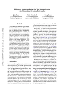 HiStruct+: Improving Extractive Text Summarization with Hierarchical
  Structure Information