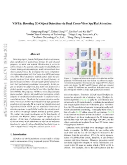 VISTA: Boosting 3D Object Detection via Dual Cross-VIew SpaTial
  Attention
