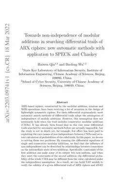 Towards non-independence of modular additions in searching differential
  trails of ARX ciphers: new automatic methods with application to SPECK and
  Chaskey