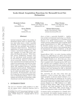Look-Ahead Acquisition Functions for Bernoulli Level Set Estimation