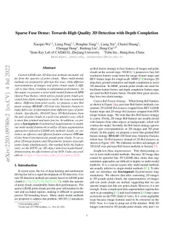 Sparse Fuse Dense: Towards High Quality 3D Detection with Depth
  Completion