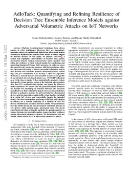 AdIoTack: Quantifying and Refining Resilience of Decision Tree Ensemble
  Inference Models against Adversarial Volumetric Attacks on IoT Networks