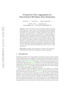 Perspective Flow Aggregation for Data-Limited 6D Object Pose Estimation