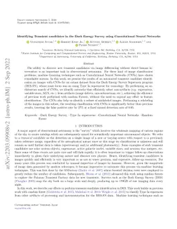 Identifying Transients in the Dark Energy Survey using Convolutional
  Neural Networks