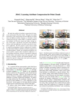 3DAC: Learning Attribute Compression for Point Clouds